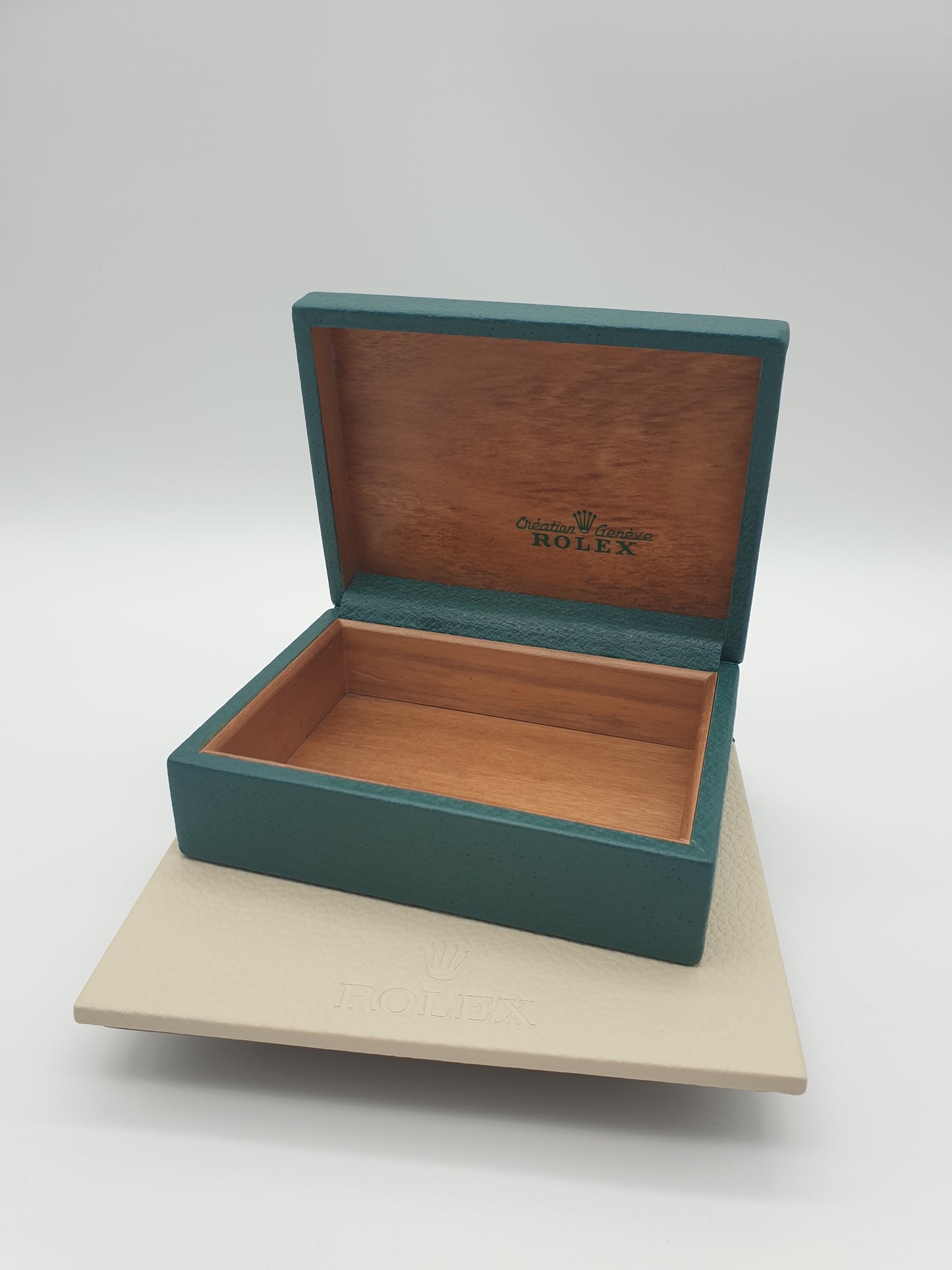 Rolex Box 67.00.3 - Grün - Vintage - Holz