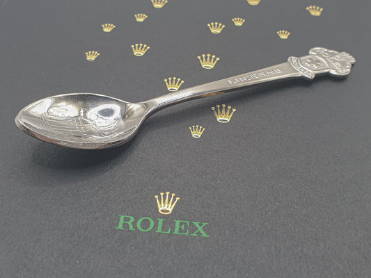 Rolex Espresso Löffel Lucerne Bucherer - Versilbert - Silber - Neu