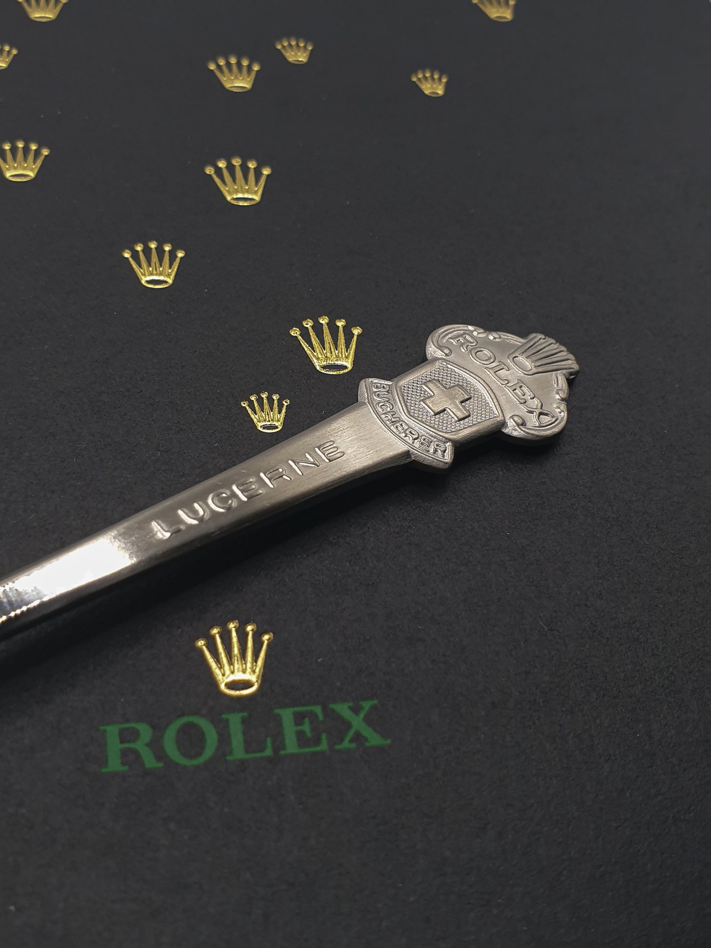 Rolex Espresso Löffel Lucerne Bucherer - Versilbert - Silber - Neu