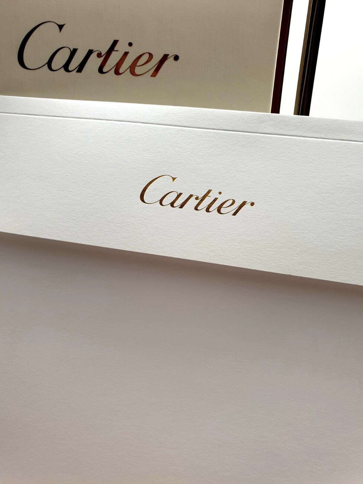 Cartier Briefumschlag Weiß-Gold neu