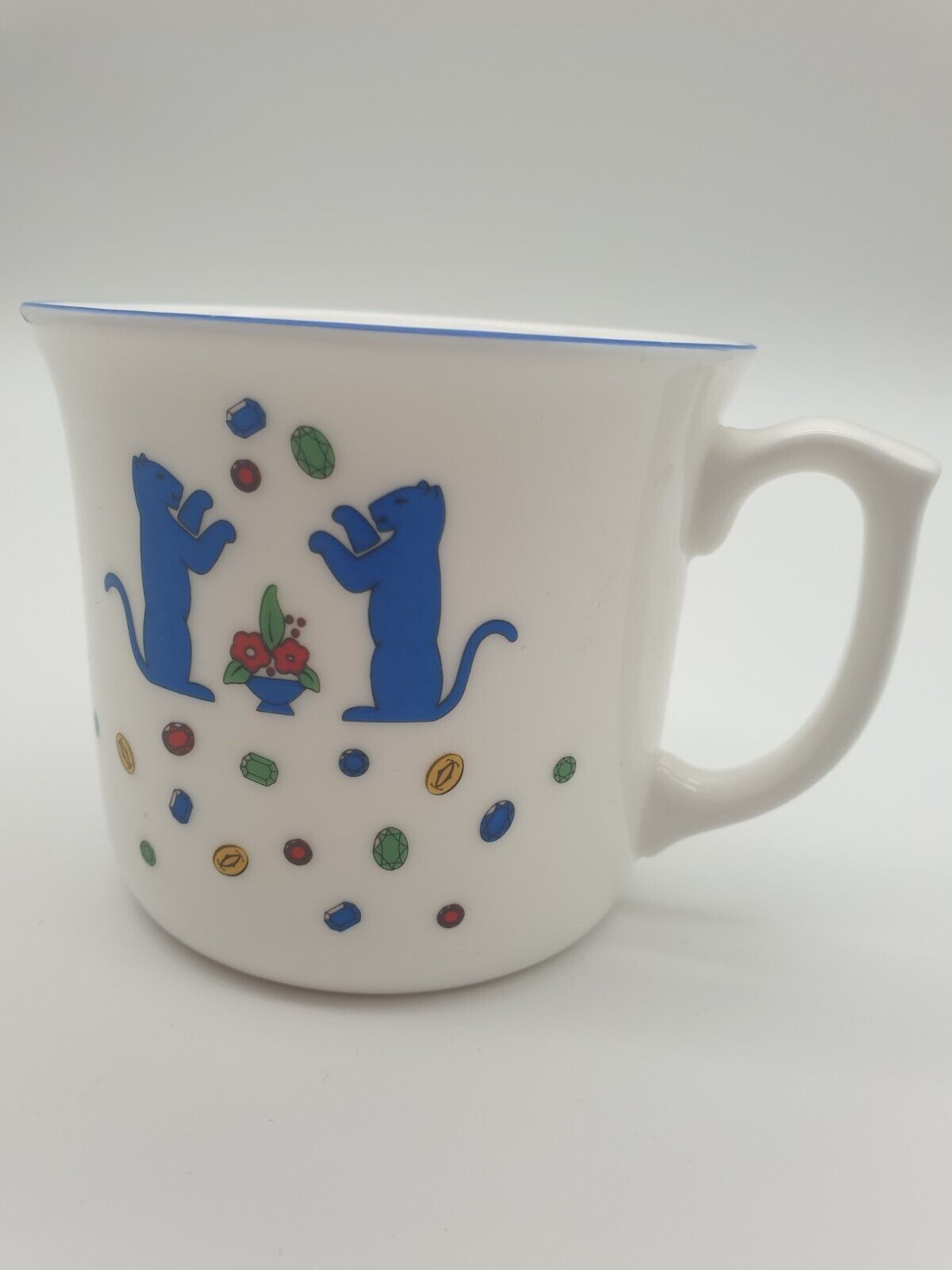 Cartier Kindertasse Weiß/Blau - Wunderbarer Zustand - Geschirr / Service