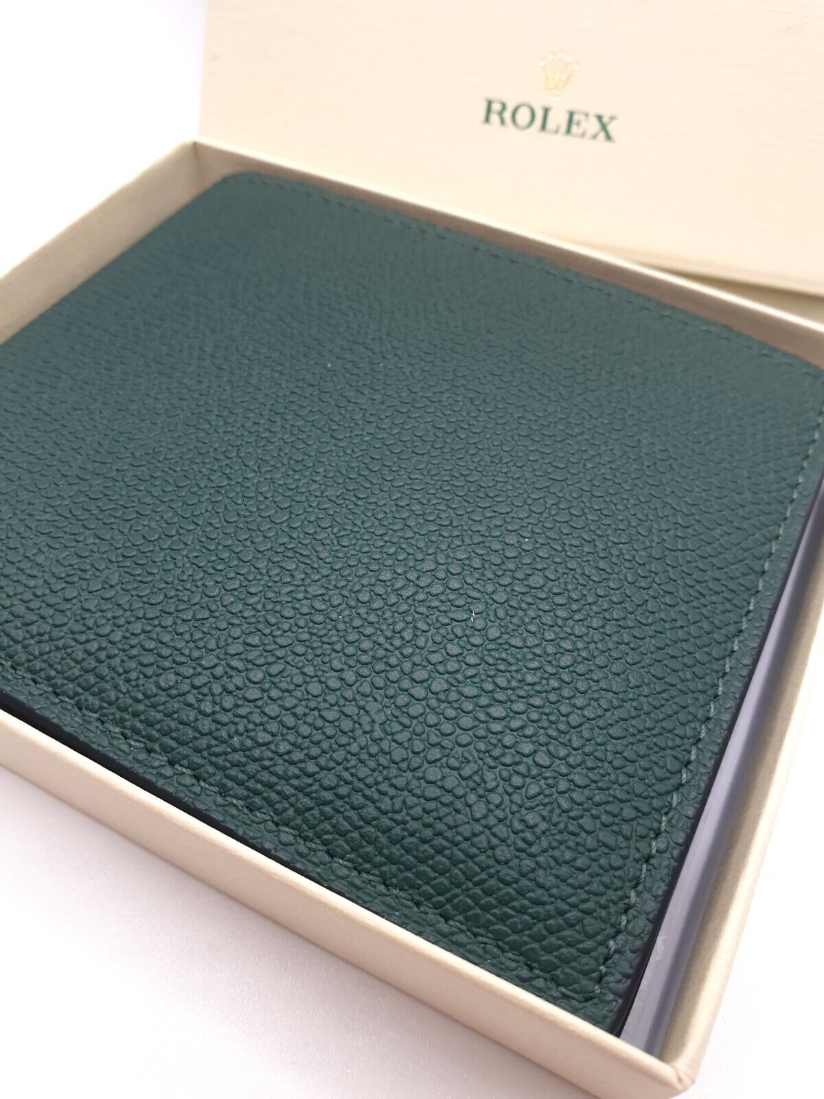 Rolex Brieftasche Portemonnaie Wallet Leder/Leather Grün/Green Inkl. OVP