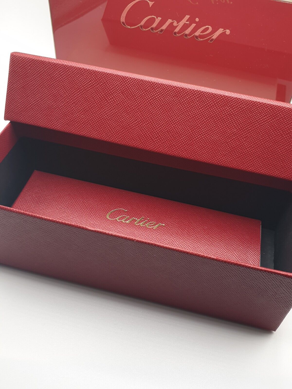 Cartier Etui/ Brillenbox - Rot-Gold - Wie Neu Inkl. Papiere