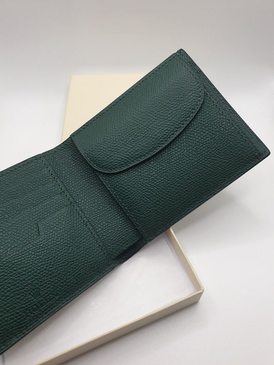 Rolex Brieftasche Portemonnaie Wallet Leder/Leather Grün/Green Inkl. OVP