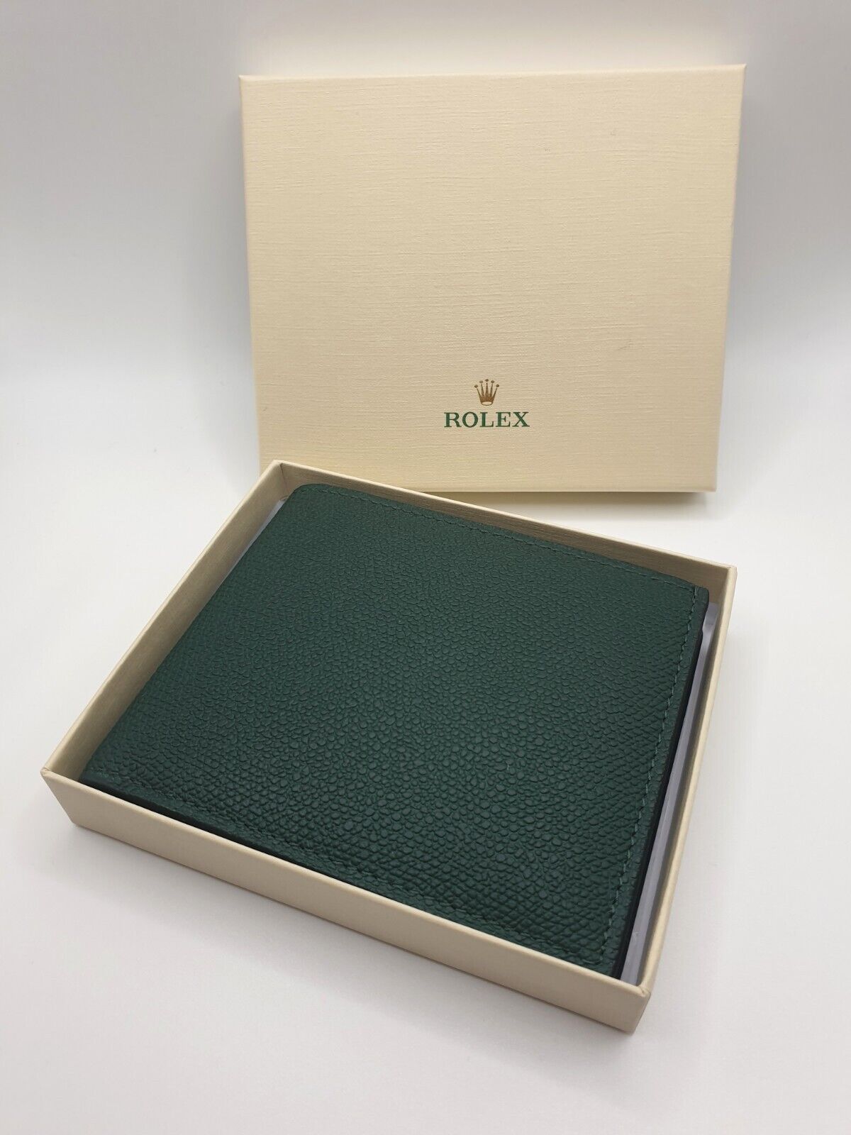 Rolex Brieftasche Portemonnaie Wallet Leder/Leather Grün/Green Inkl. OVP