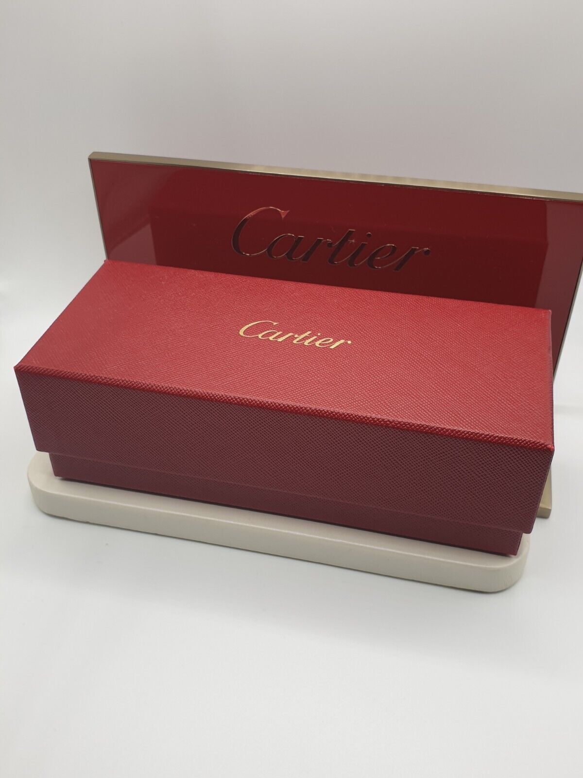 Cartier Etui/ Brillenbox - Rot-Gold - Wie Neu Inkl. Papiere