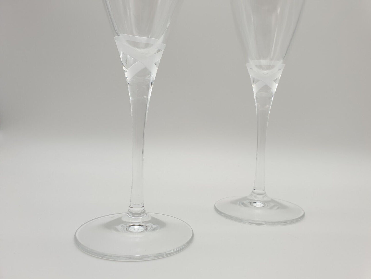 2 x Moet & Chandon Champagner Imperial Glas - 0,1l mit Schliff - Rarität